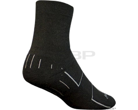 Sockguy 4" Wool Socks (Black)