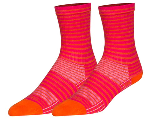 Sockguy 6" SGX Socks (Pink Stripes) (L/XL)