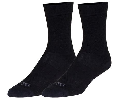 Sockguy 6" SGX Wool Socks (Black) (L/XL)