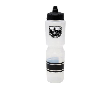 Soma Further Extra Large Cycling Water Bottle (Clear/Black) (Auto-Sealing) (36oz)
