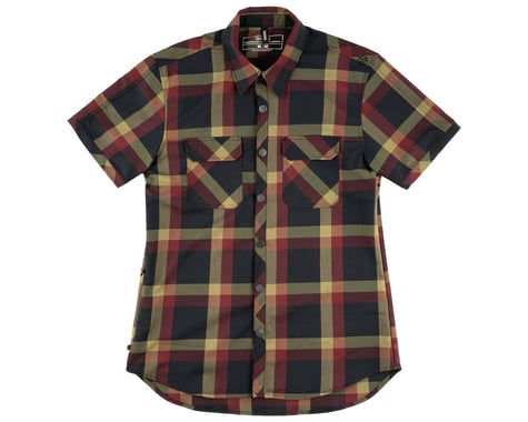 Sombrio Men's Wrench Riding Shirt (After Ride Wine Plaid) (2XL)