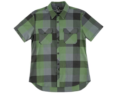 Sombrio Men's Wrench Riding Shirt (Clover Green Plaid) (L)