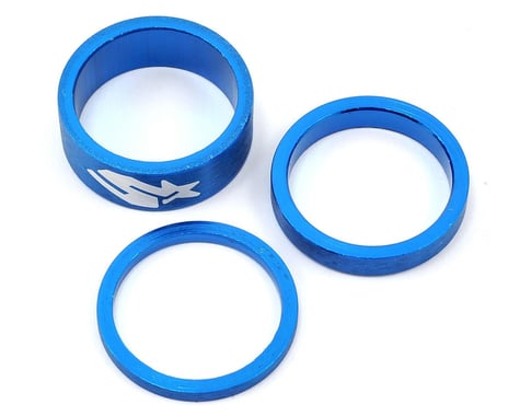 Spank Headset Spacer Kit (Blue) (1-1/8") (3/6/12mm)