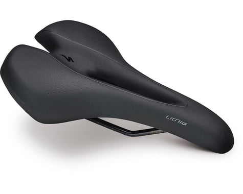 Specialized Women's Lithia Comp Gel Saddle (Black) (Chromoly Rails) (143mm)