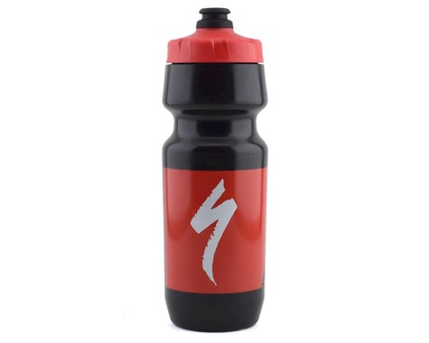 Specialized Big Mouth Water Bottle (Black/Red Topo Block) (24oz)