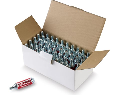 Specialized CO2 Cartridge Pack (Silver) (Threaded) (50 Pack) (25g)