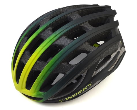 Specialized S-Works Prevail II Road Helmet (Matte Black/Hyper Green Fade) (S)
