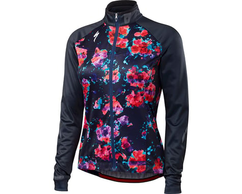Specialized Women's Therminal Long Sleeve Jersey (Navy Fleur)