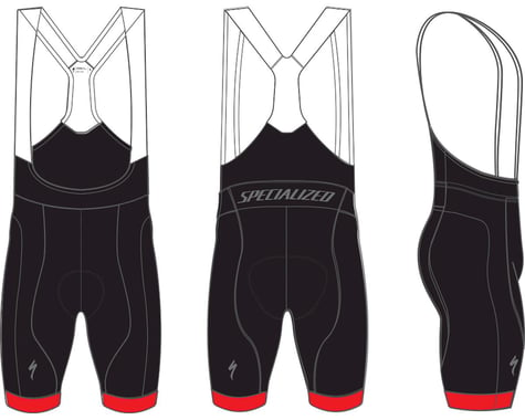 Specialized Men's SL Bib Shorts (Black/Red)