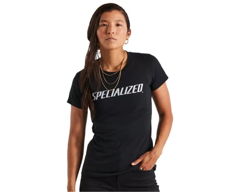Specialized Women's Wordmark Short Sleeve T-shirt (Black) (L)