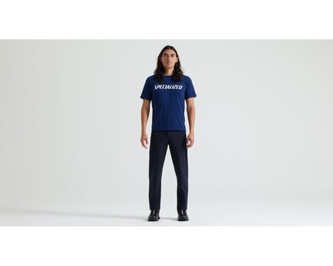 Specialized Wordmark Short Sleeve Tee (Deep Marine Blue) (S)