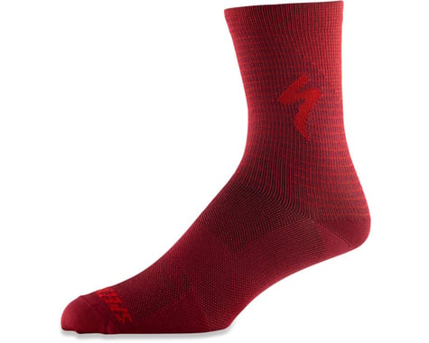 Specialized Soft Air Road Tall Socks (Crimson/Rocket Red Arrow) (S)