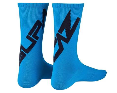 Supacaz SupaSox Twisted Socks (Neon Blue) (M)