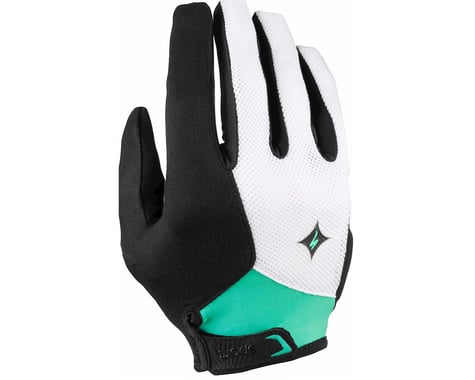 Specialized Women's Sport Long Finger Gloves (White/Emerald)