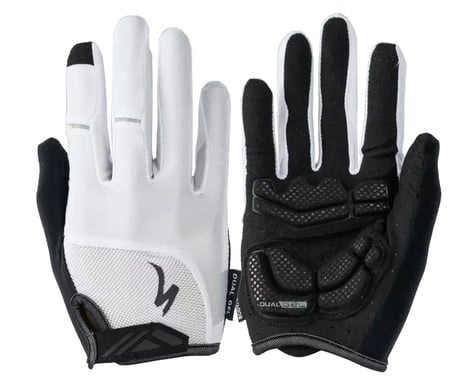 Specialized Women's Body Geometry Dual-Gel Long Finger Gloves (White) (M)