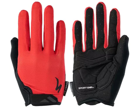 Specialized Body Geometry Sport Gel Long Finger Gloves (Red) (M)
