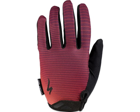 Specialized Women's Body Geometry Sport Gel Long Finger Gloves (Rocket Red/Cast Berry Arrow)