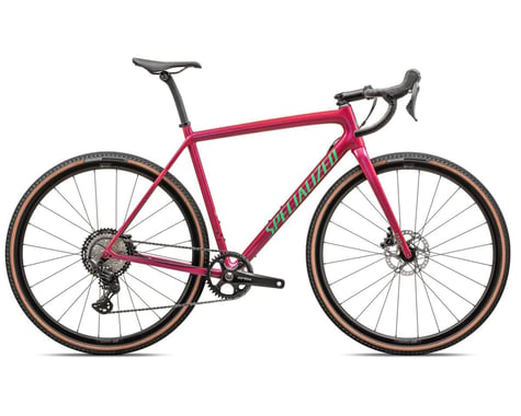 Specialized Crux Comp Gravel Bike (Gloss Vivid Pink/Electric Green) (52cm)