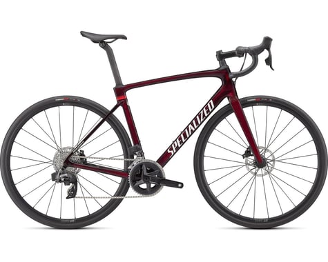 Specialized 2022 Roubaix Comp (Gloss Red Tint Carbon Metallic White Silver) (SRAM Rival eTap AXS)