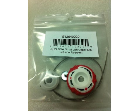 Specialized S1-M Boa Dials for Left & Right Shoes (Red/White)