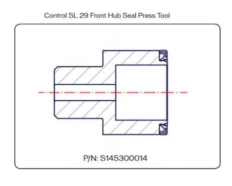 Specialized 2014 Control SL 29 Front Hub Seal Press Tool (Hxtxxx00n5289s)