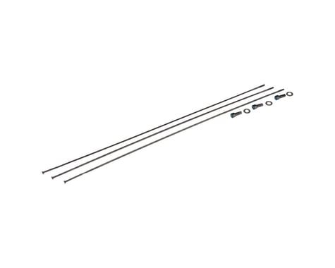 SRAM Bladed Straight-Pull Spokes/Nipples (Black) (External) (3-Pack) (298mm)