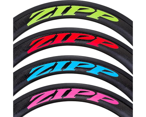 ZIPP Decal Set (404 Matte Red Log) (Complete for One Wheel)