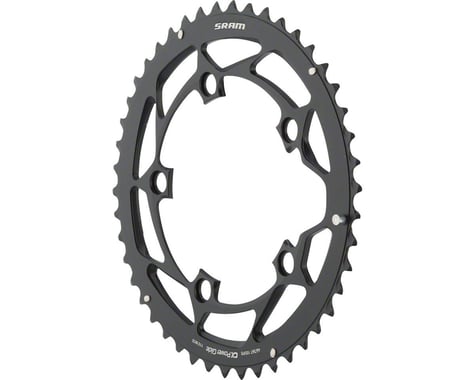 SRAM Powerglide Road Chainrings (Black) (2 x 10 Speed) (Force/Rival/Apex) (Outer) (110mm BCD | For BB30) (46T)