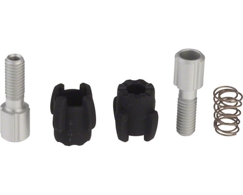SRAM XX/X0/X9 Cable Barrel Adjuster Kit (Black/Silver) (Pair)