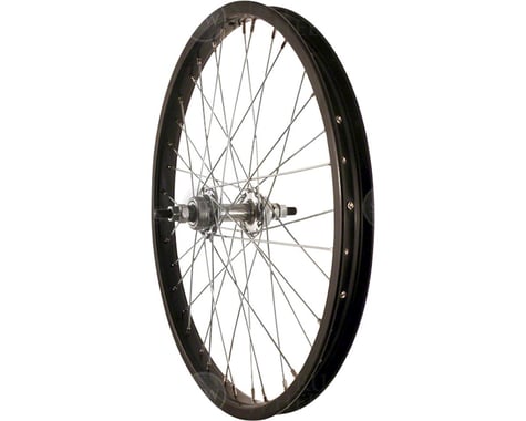 Sta-Tru Rear Wheel (Black) (20") (Single Speed BMX Hub) (36 Spokes) (Steel Rim) (Solid Axle)