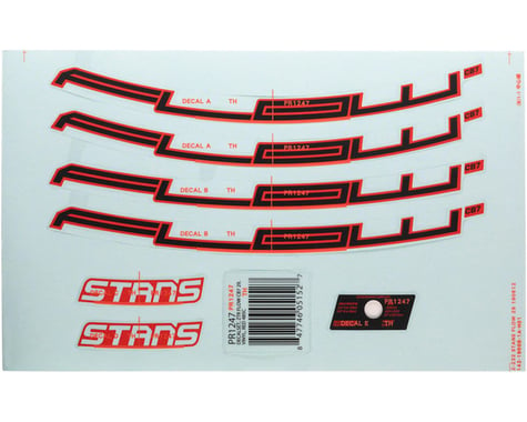Stan's Flow CB7 Rim Decal Set (Red) (27.5" / 584 ISO)