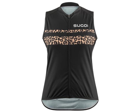 Sugoi Women's Evolution Zap Sleeveless Jersey (Black Leopard) (2XL)
