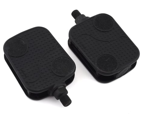 Sunlite Non-Slip Barefoot Cruiser Pedals (Black) (1/2")