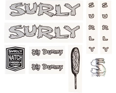 Surly Big Dummy Frame Decal Set (Metallic Silver)