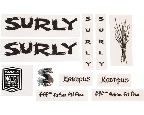 Surly Krampus Decal Set (Metallic Black)