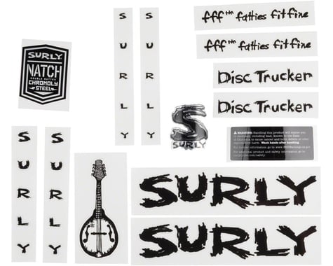 Surly Disc Trucker Decal Set (Black)