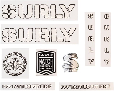 Surly Overspray Decal Set (White)