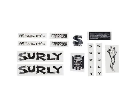 Surly Grappler Frame Decal Set (Black)