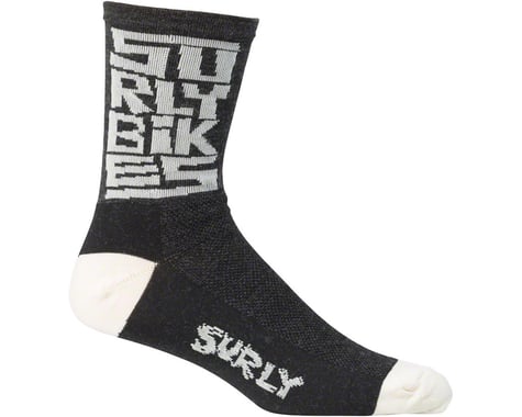 Surly Block 5" Sock (Black/Tan)