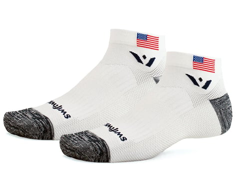 Swiftwick Vision One Tribute Socks (USA Flag/White)
