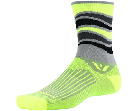 Swiftwick Vision Five Socks (Grey/Yellow)