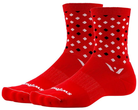 Swiftwick Vision Five Socks (Red/Black) (S)