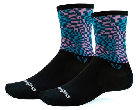 Swiftwick Vision Six Impression Socks (Checkered) (M)