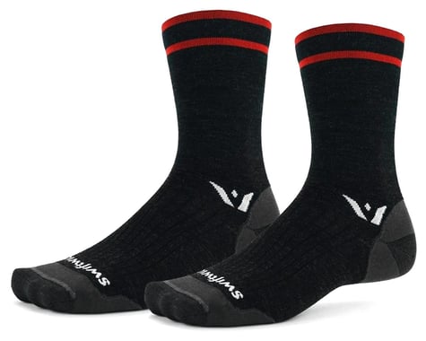 Swiftwick Pursuit Seven Ultralight Socks (Coal Red)
