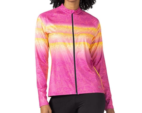 Terry Women's Thermal Full Zip Long Sleeve Jersey (Pebble Bright) (M)