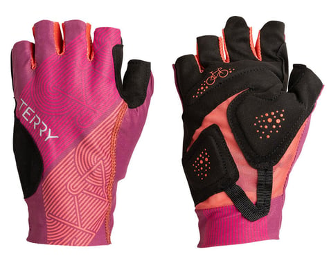 Terry Women's Soleil UPF 50+ Short Finger Gloves (Zoom/Red) (M)