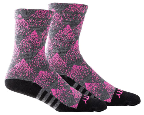 Terry Women's Wool Cyclosox Socks (Pink Peaks)
