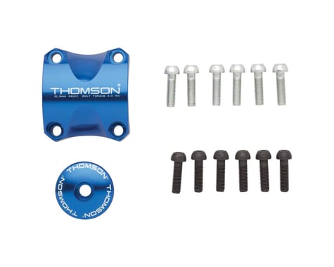 Thomson Stem Faceplate Dress Up Kit (Blue) (For X4) (31.8mm)