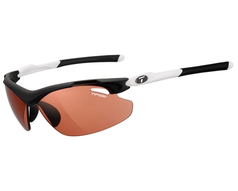 Tifosi Tyrant 2.0 Sunglasses (Black/White) (High Speed Red Fototec Lens)