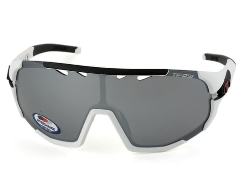 Tifosi Sledge Sunglasses (Matte White) (Smoke, AC Red & Clear Lenses)
